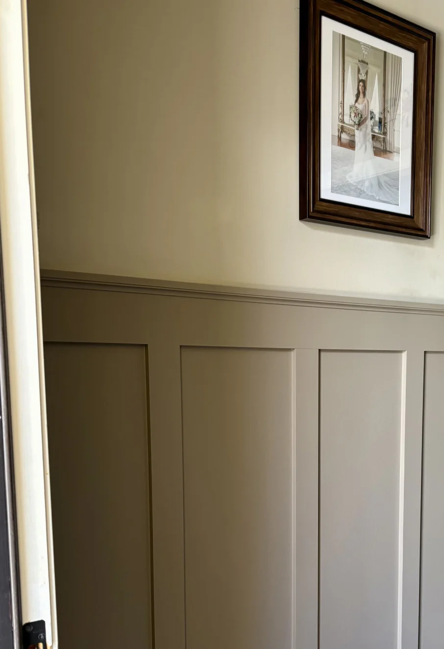 Interior home improvements in the Northshore Louisiana including trim, shelving, and lighting upgrades